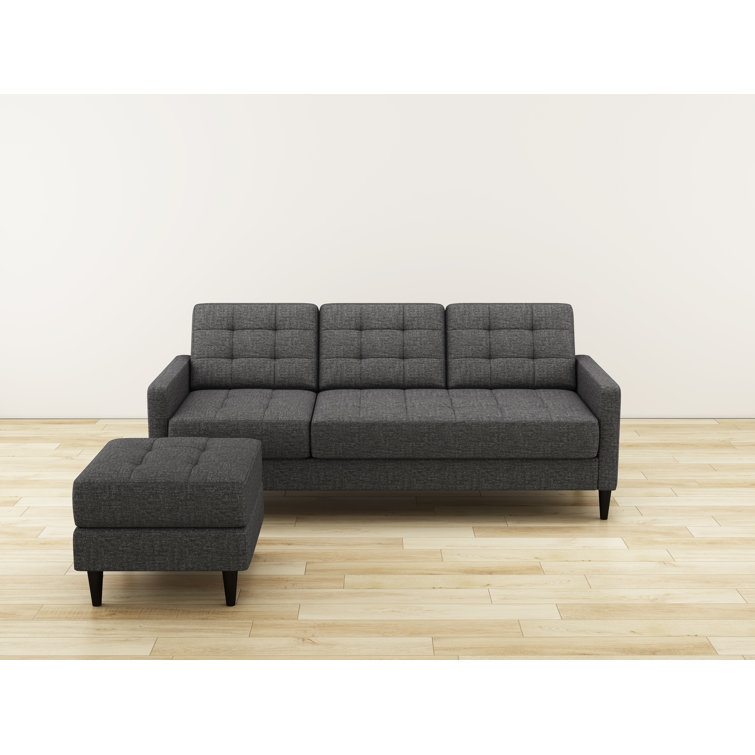 Gold Sparrow Ashland 82" Wide Reversible Sofa & Chaise with Ottoman